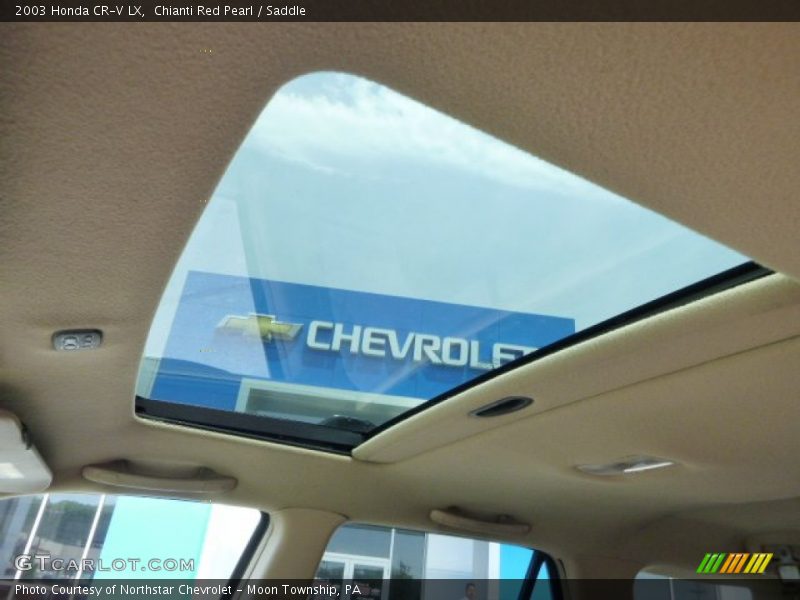 Chianti Red Pearl / Saddle 2003 Honda CR-V LX