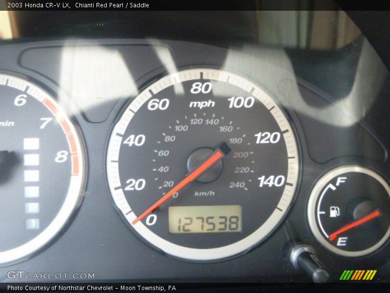 Chianti Red Pearl / Saddle 2003 Honda CR-V LX
