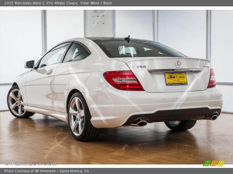 Polar White / Black 2015 Mercedes-Benz C 350 4Matic Coupe