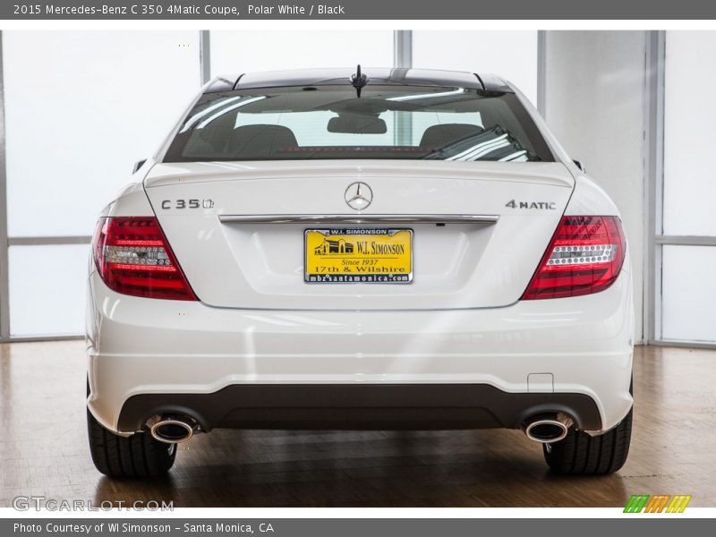 Polar White / Black 2015 Mercedes-Benz C 350 4Matic Coupe