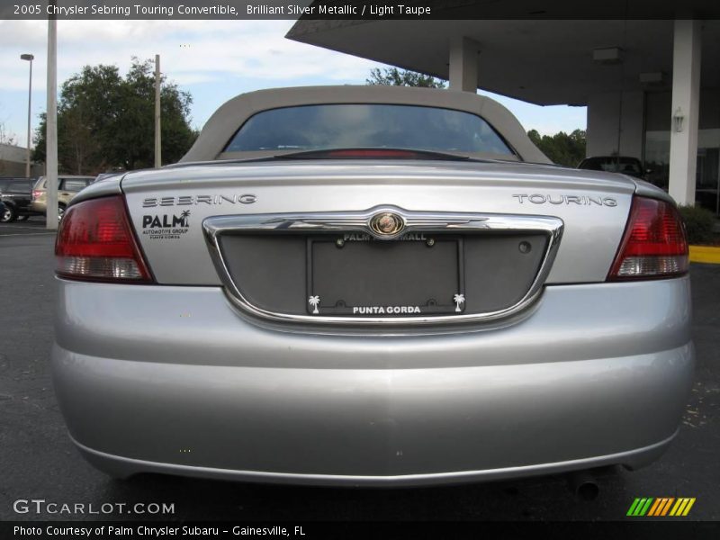 Brilliant Silver Metallic / Light Taupe 2005 Chrysler Sebring Touring Convertible
