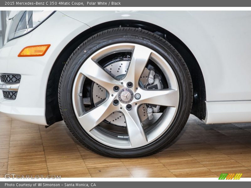 Polar White / Black 2015 Mercedes-Benz C 350 4Matic Coupe