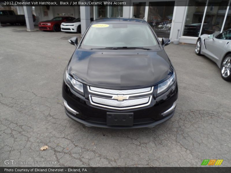 Black / Jet Black/Ceramic White Accents 2012 Chevrolet Volt Hatchback