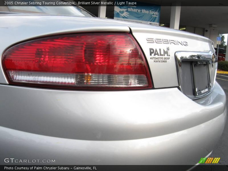 Brilliant Silver Metallic / Light Taupe 2005 Chrysler Sebring Touring Convertible