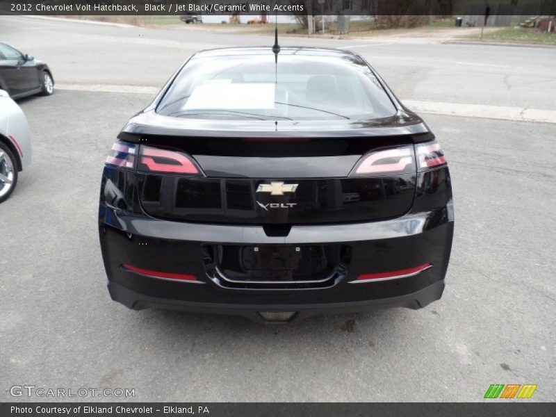 Black / Jet Black/Ceramic White Accents 2012 Chevrolet Volt Hatchback
