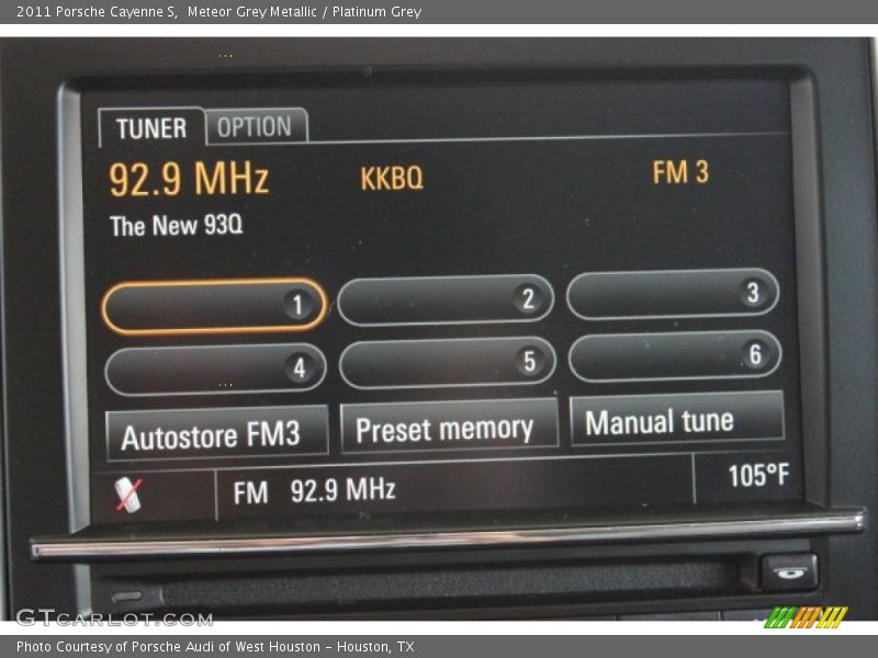 Meteor Grey Metallic / Platinum Grey 2011 Porsche Cayenne S