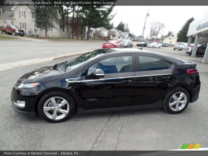 Black / Jet Black/Ceramic White Accents 2012 Chevrolet Volt Hatchback