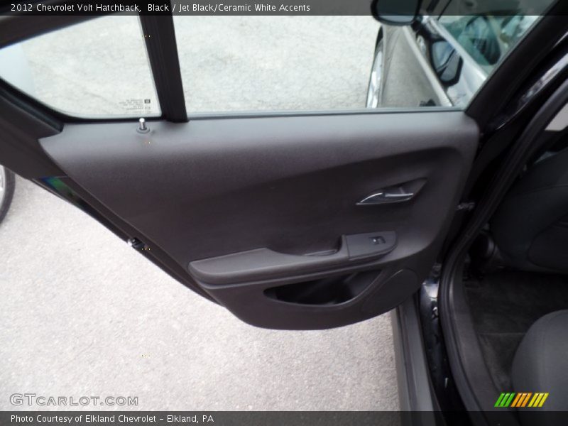 Black / Jet Black/Ceramic White Accents 2012 Chevrolet Volt Hatchback