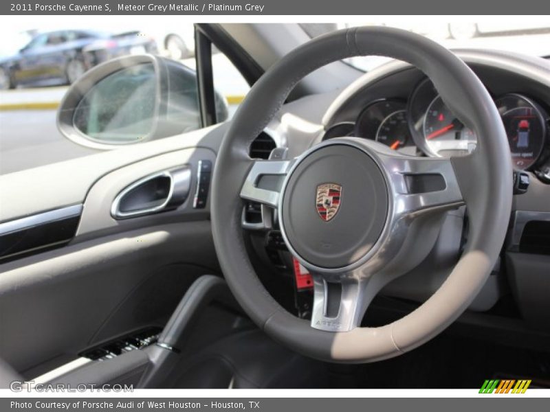 Meteor Grey Metallic / Platinum Grey 2011 Porsche Cayenne S