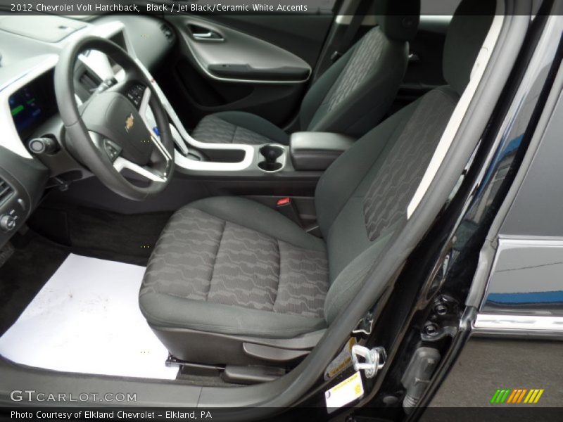Black / Jet Black/Ceramic White Accents 2012 Chevrolet Volt Hatchback