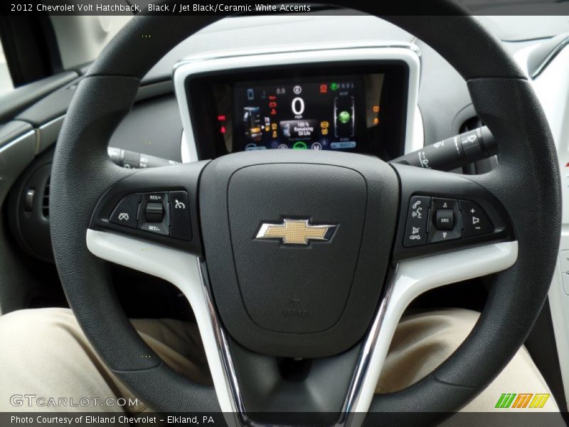 Black / Jet Black/Ceramic White Accents 2012 Chevrolet Volt Hatchback