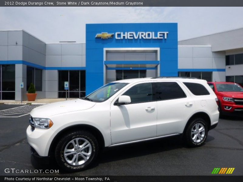 Stone White / Dark Graystone/Medium Graystone 2012 Dodge Durango Crew