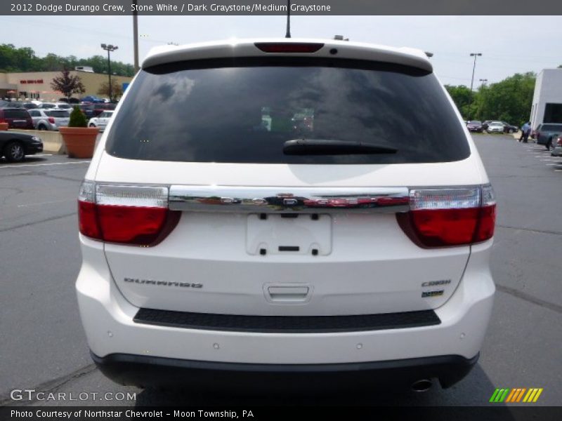 Stone White / Dark Graystone/Medium Graystone 2012 Dodge Durango Crew