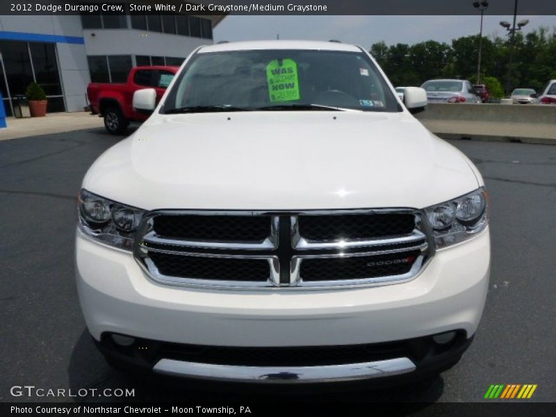 Stone White / Dark Graystone/Medium Graystone 2012 Dodge Durango Crew