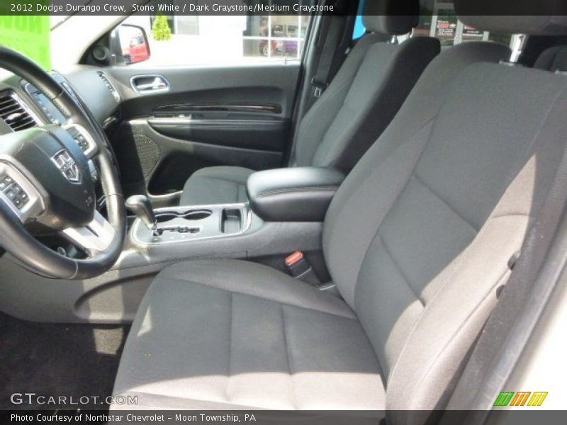 Stone White / Dark Graystone/Medium Graystone 2012 Dodge Durango Crew