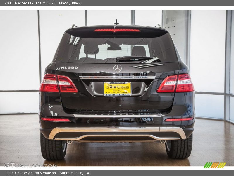 Black / Black 2015 Mercedes-Benz ML 350