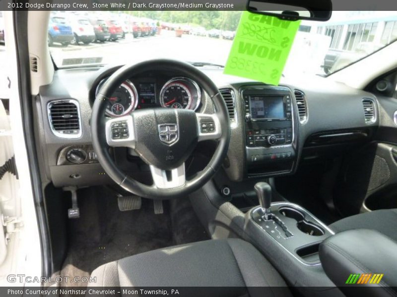 Stone White / Dark Graystone/Medium Graystone 2012 Dodge Durango Crew