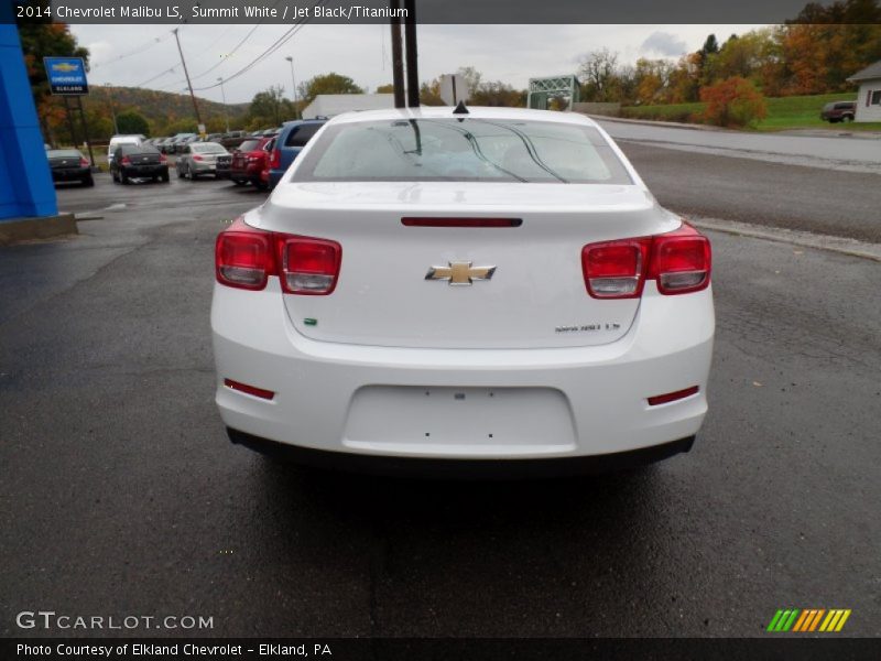 Summit White / Jet Black/Titanium 2014 Chevrolet Malibu LS