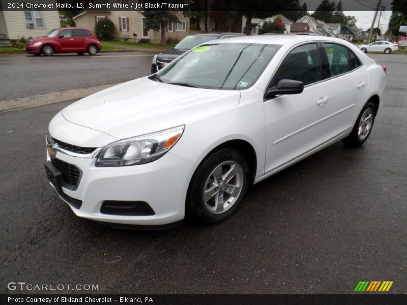Summit White / Jet Black/Titanium 2014 Chevrolet Malibu LS
