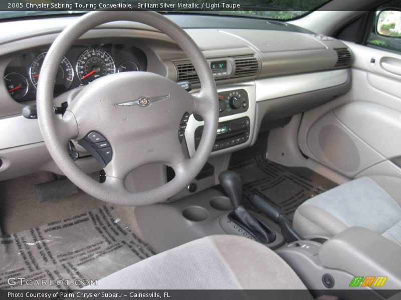 Brilliant Silver Metallic / Light Taupe 2005 Chrysler Sebring Touring Convertible