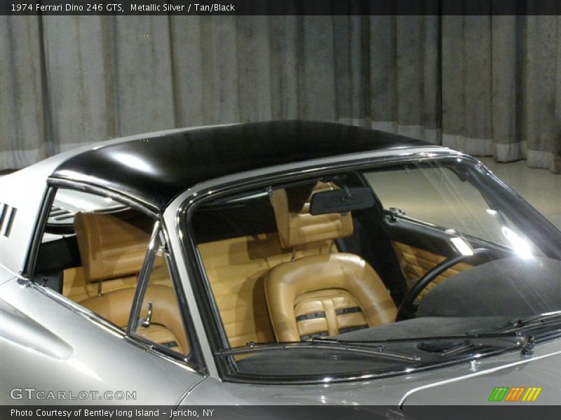 1974 Dino GTS, Metallic Silver / Tan/Black, Removable one piece top - 1974 Ferrari Dino 246 GTS