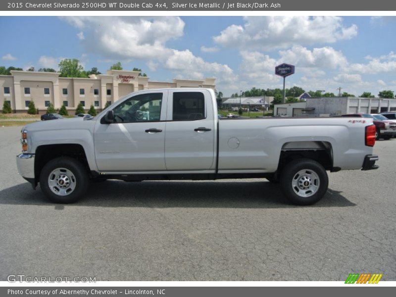 Silver Ice Metallic / Jet Black/Dark Ash 2015 Chevrolet Silverado 2500HD WT Double Cab 4x4