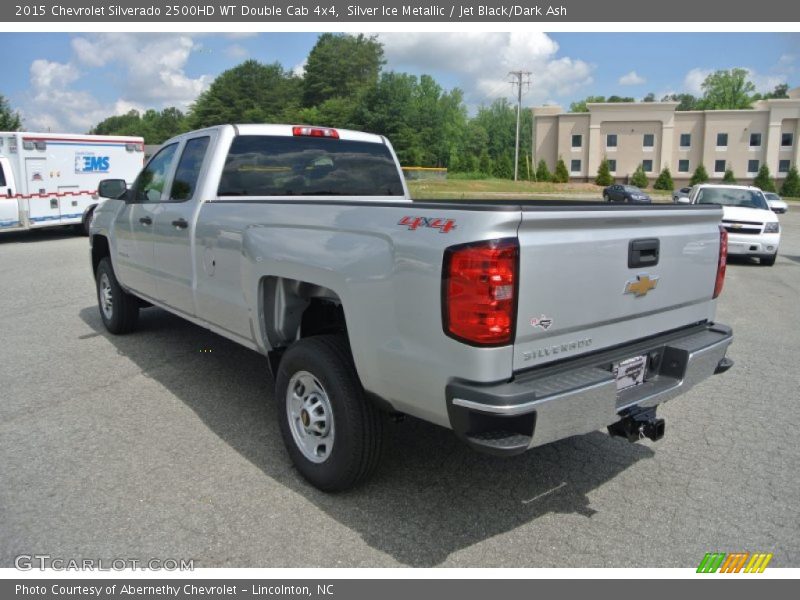 Silver Ice Metallic / Jet Black/Dark Ash 2015 Chevrolet Silverado 2500HD WT Double Cab 4x4