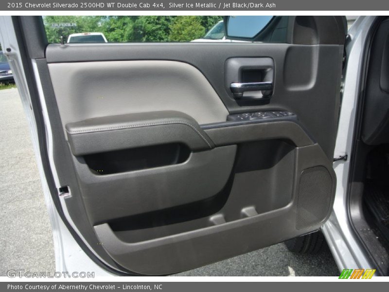 Silver Ice Metallic / Jet Black/Dark Ash 2015 Chevrolet Silverado 2500HD WT Double Cab 4x4