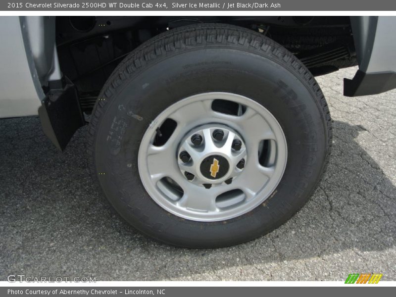Silver Ice Metallic / Jet Black/Dark Ash 2015 Chevrolet Silverado 2500HD WT Double Cab 4x4