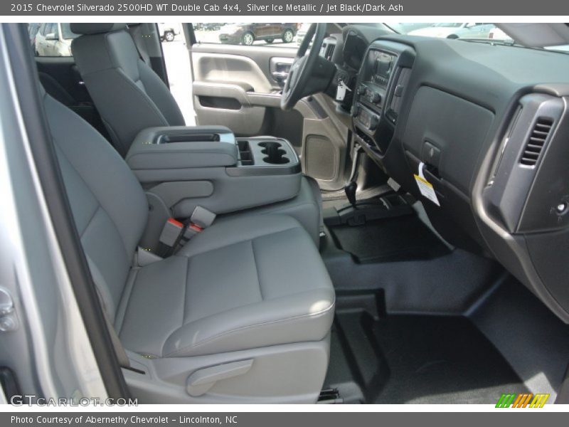 Silver Ice Metallic / Jet Black/Dark Ash 2015 Chevrolet Silverado 2500HD WT Double Cab 4x4