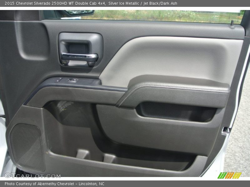 Silver Ice Metallic / Jet Black/Dark Ash 2015 Chevrolet Silverado 2500HD WT Double Cab 4x4