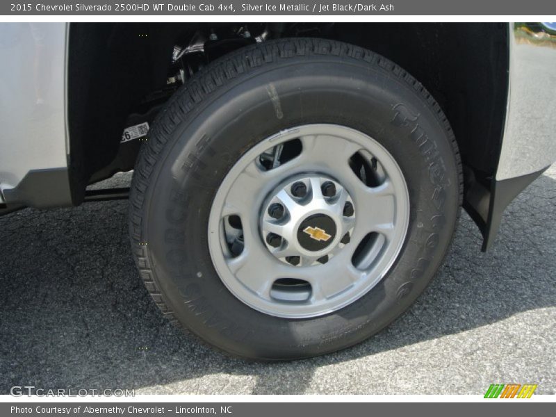 Silver Ice Metallic / Jet Black/Dark Ash 2015 Chevrolet Silverado 2500HD WT Double Cab 4x4