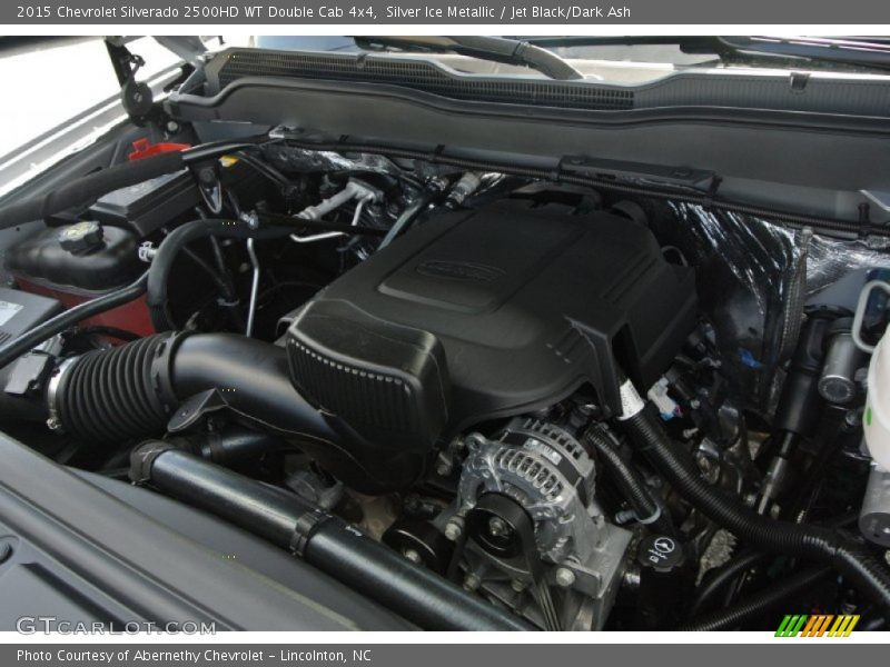 Silver Ice Metallic / Jet Black/Dark Ash 2015 Chevrolet Silverado 2500HD WT Double Cab 4x4