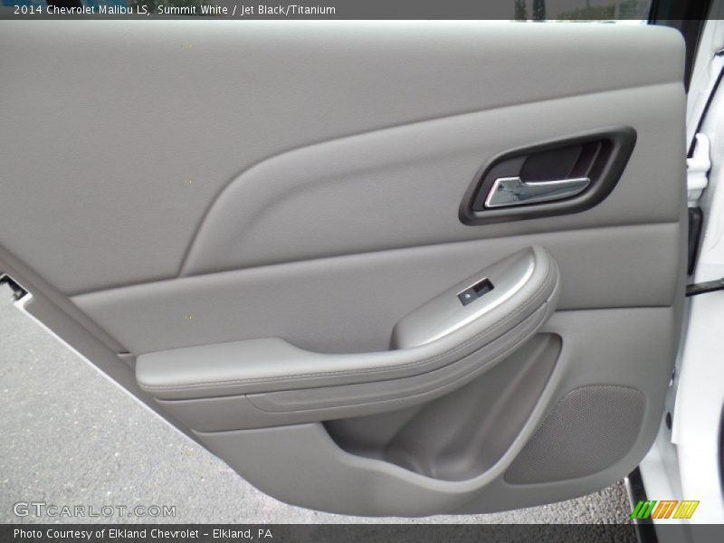 Summit White / Jet Black/Titanium 2014 Chevrolet Malibu LS