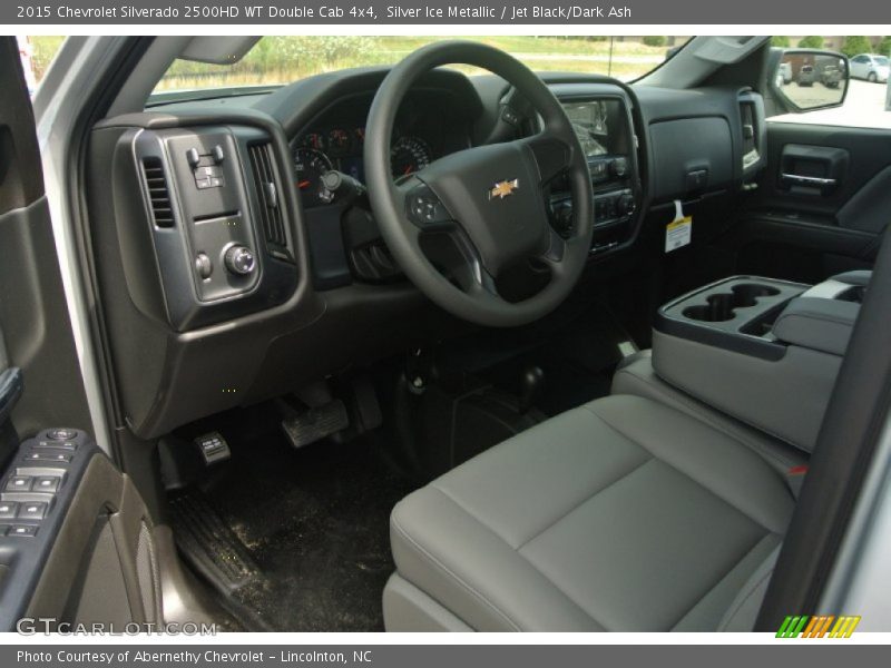 Silver Ice Metallic / Jet Black/Dark Ash 2015 Chevrolet Silverado 2500HD WT Double Cab 4x4