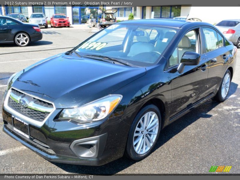 Obsidian Black Pearl / Ivory 2012 Subaru Impreza 2.0i Premium 4 Door