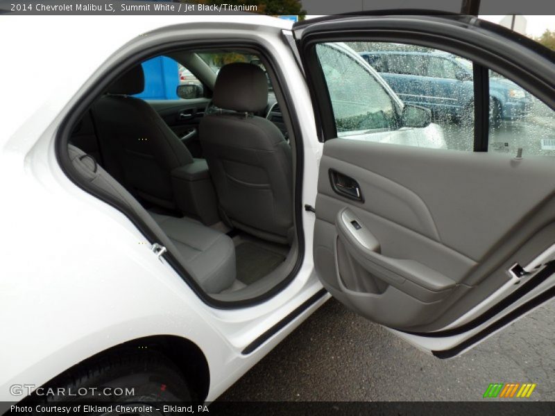 Summit White / Jet Black/Titanium 2014 Chevrolet Malibu LS