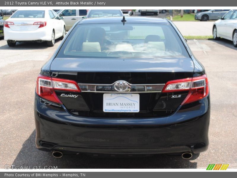 Attitude Black Metallic / Ivory 2012 Toyota Camry XLE V6