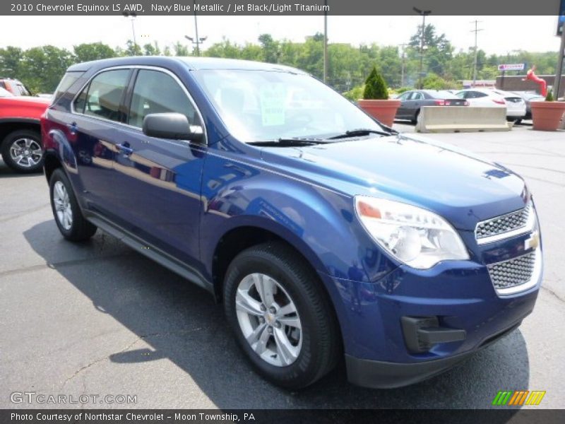 Navy Blue Metallic / Jet Black/Light Titanium 2010 Chevrolet Equinox LS AWD