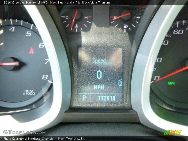 Navy Blue Metallic / Jet Black/Light Titanium 2010 Chevrolet Equinox LS AWD