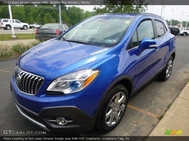 Brilliant Blue Metallic / Ebony 2014 Buick Encore Leather AWD