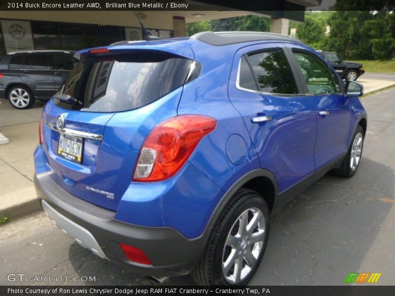 Brilliant Blue Metallic / Ebony 2014 Buick Encore Leather AWD