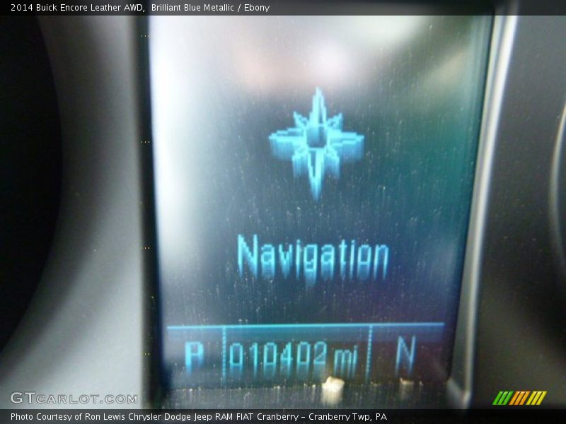 Brilliant Blue Metallic / Ebony 2014 Buick Encore Leather AWD