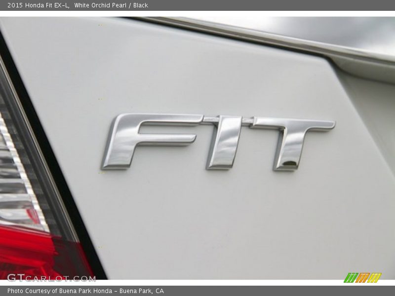 White Orchid Pearl / Black 2015 Honda Fit EX-L