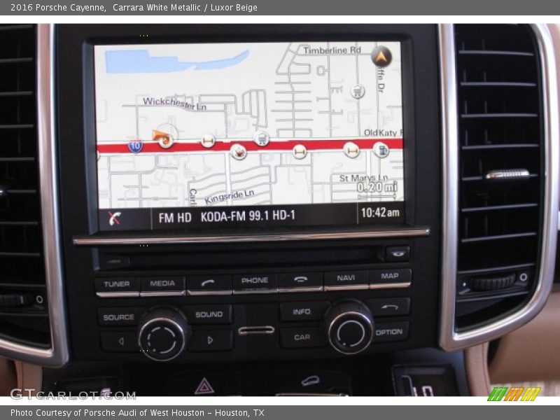 Navigation of 2016 Cayenne 