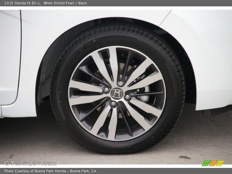 White Orchid Pearl / Black 2015 Honda Fit EX-L