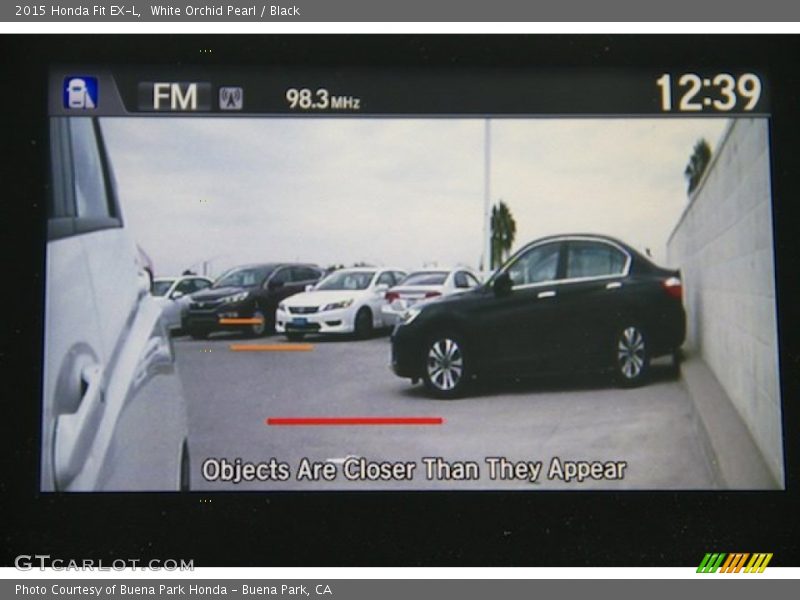 White Orchid Pearl / Black 2015 Honda Fit EX-L