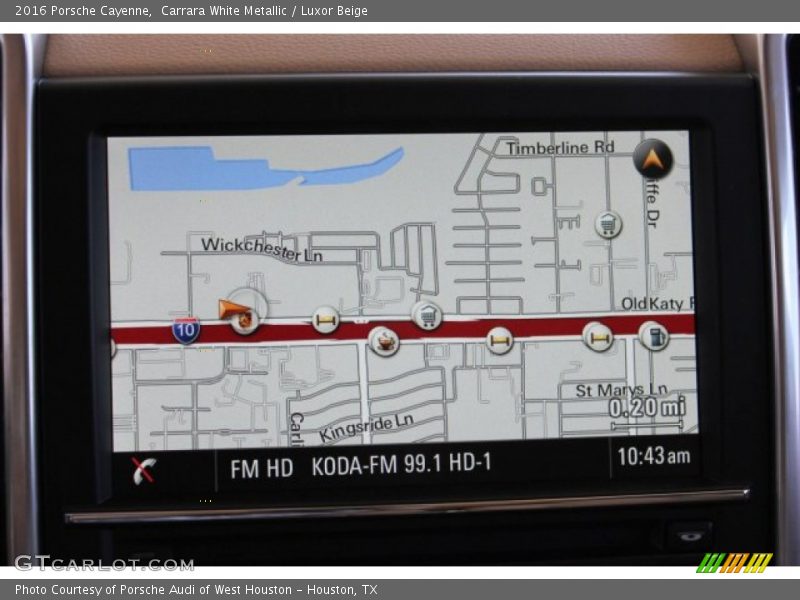 Navigation of 2016 Cayenne 