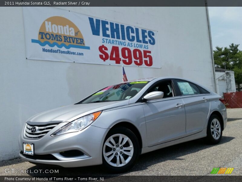 Radiant Silver / Gray 2011 Hyundai Sonata GLS