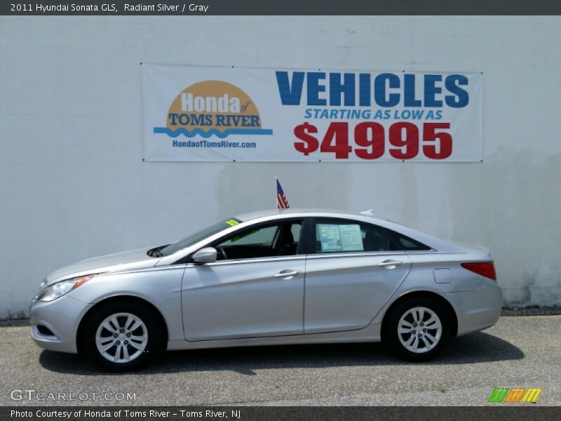 Radiant Silver / Gray 2011 Hyundai Sonata GLS